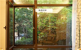 韦柏K型高透防护小平开纱窗